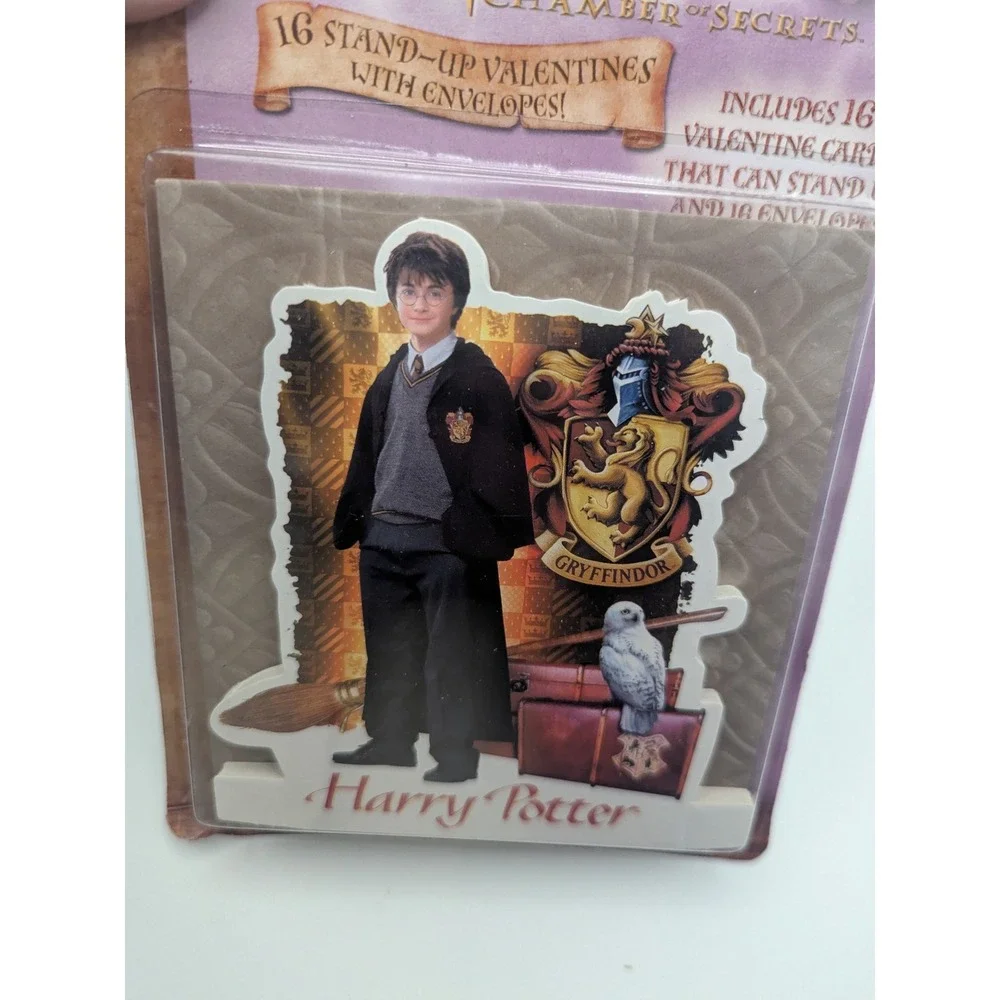 Harry‎ Potter and the Chamber of Secrets 16 Stand Up Valentines with Envelopes